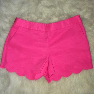 Pink Scallop Shorts